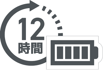 図：長時間駆動バッテリー搭載のNLS-WD1