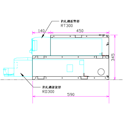 336mm幅 縦置き卓上ラック (N300シリーズ用)