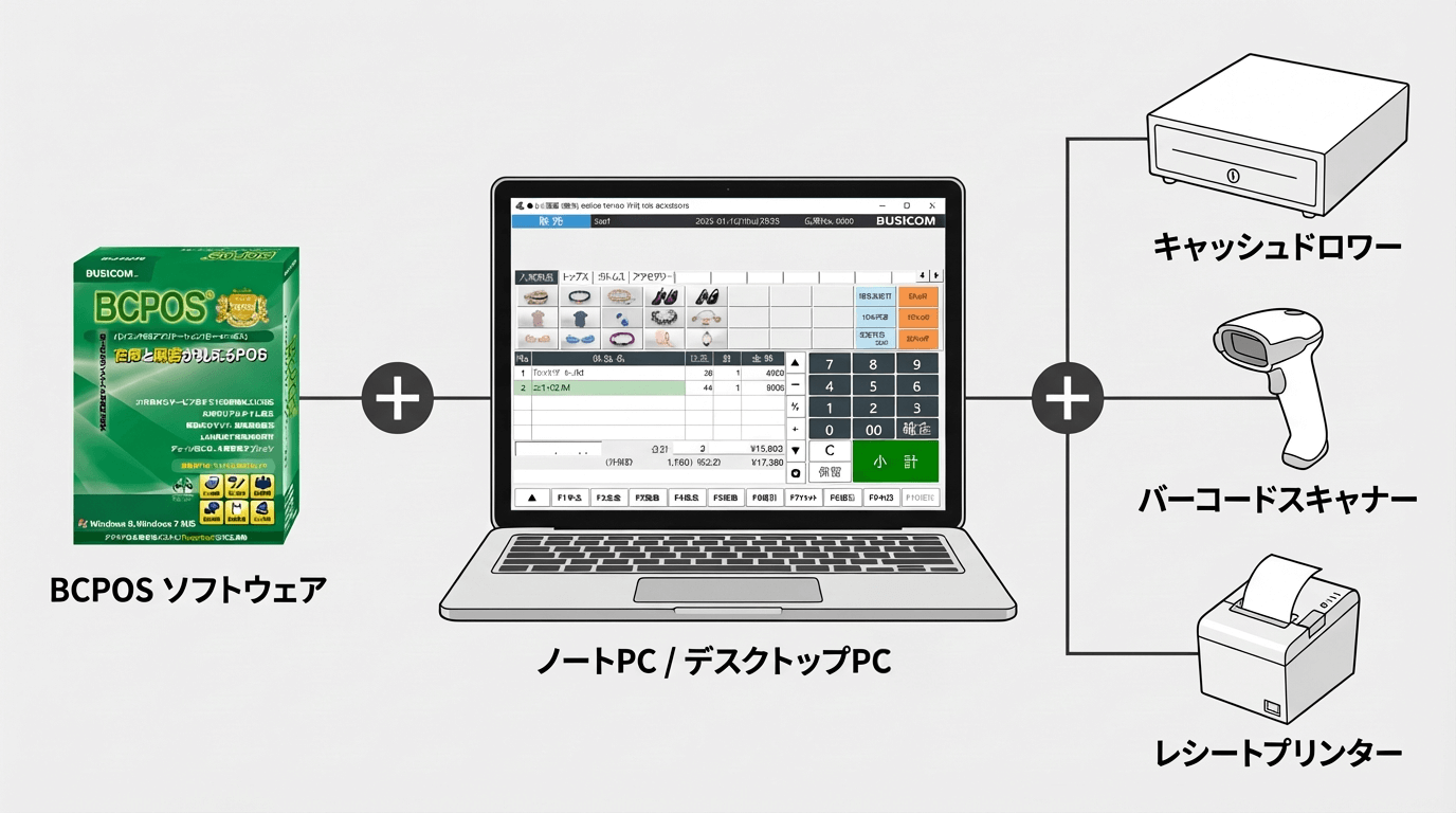 PCと周辺機器の接続イメージ