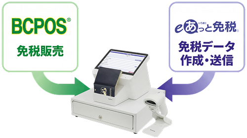 免税機能を標準搭載