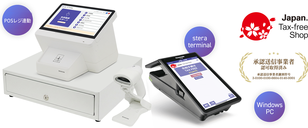 免税電子化に対応 eあっと免税